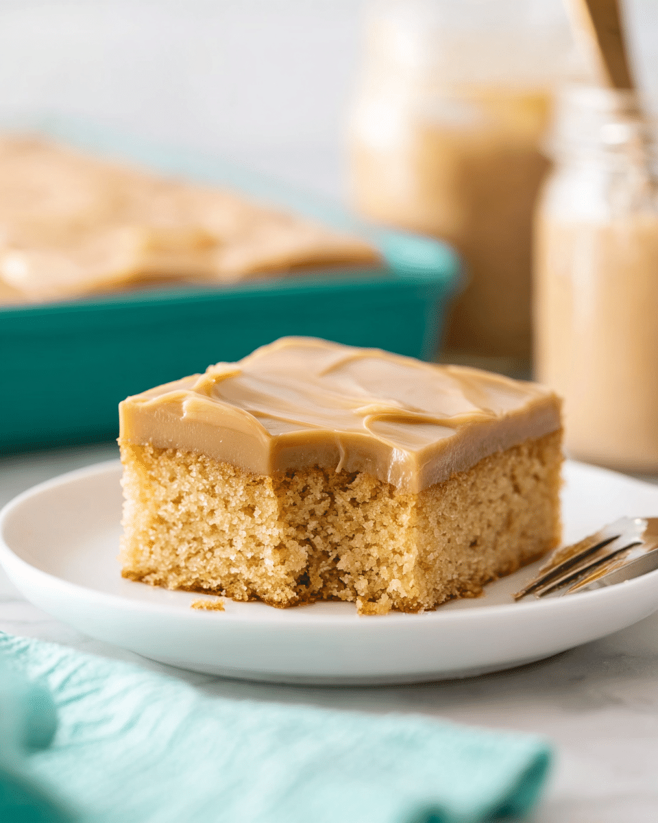 Peanut Butter Sheet Cake with Peanut Butter Frosting
