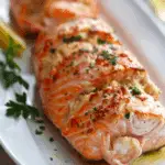 Crab Shrimp Stuffed Salmon