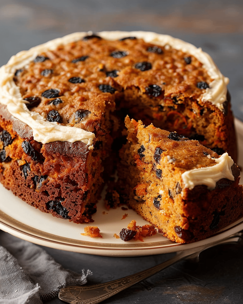 Carrot and Raisins Cake