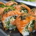 Lemon Basil Salmon Rolls