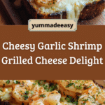 Cheesy Garlic Bread Shrimp Grilled Cheese Recipe