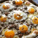 Biscuits and Sausage Gravy Breakfast Pizza
