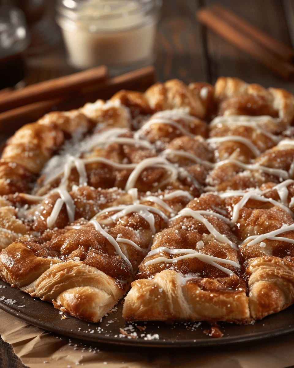 Cinnamon-Sugar Pizza with Crescent Rolls