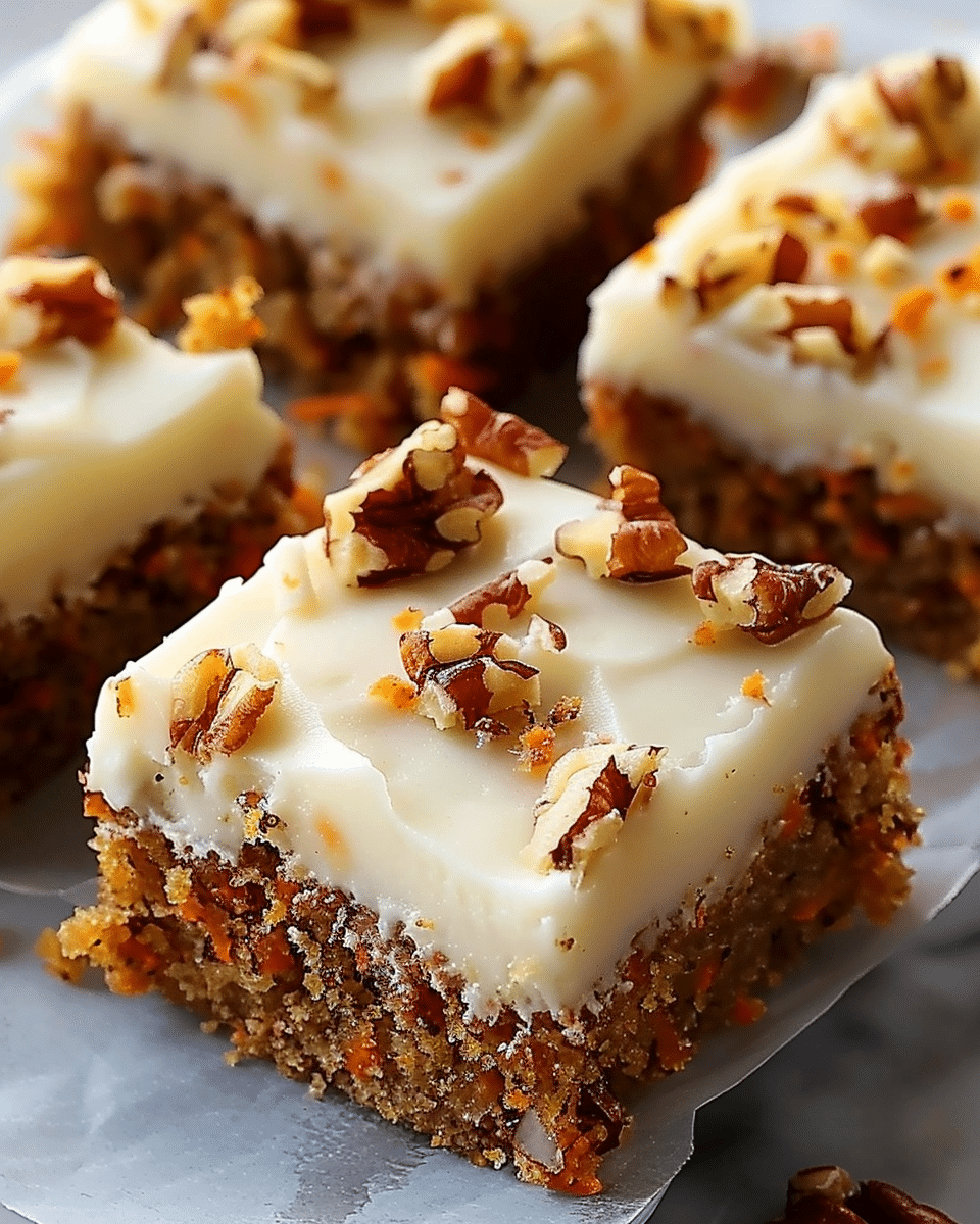 Carrot Cake Bars with Cream Cheese Frosting