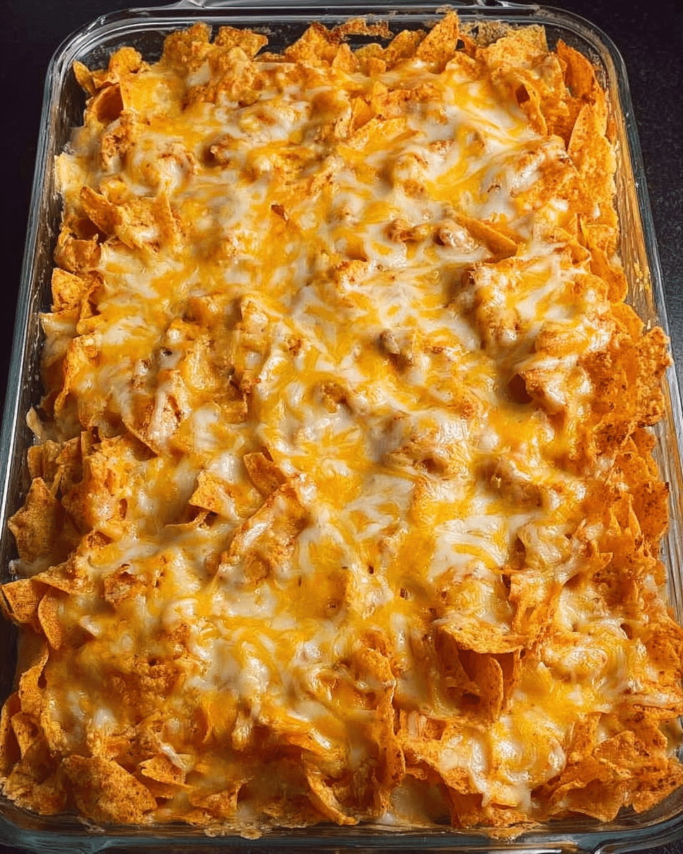 Cheesy and Crunchy Doritos Chicken Casserole