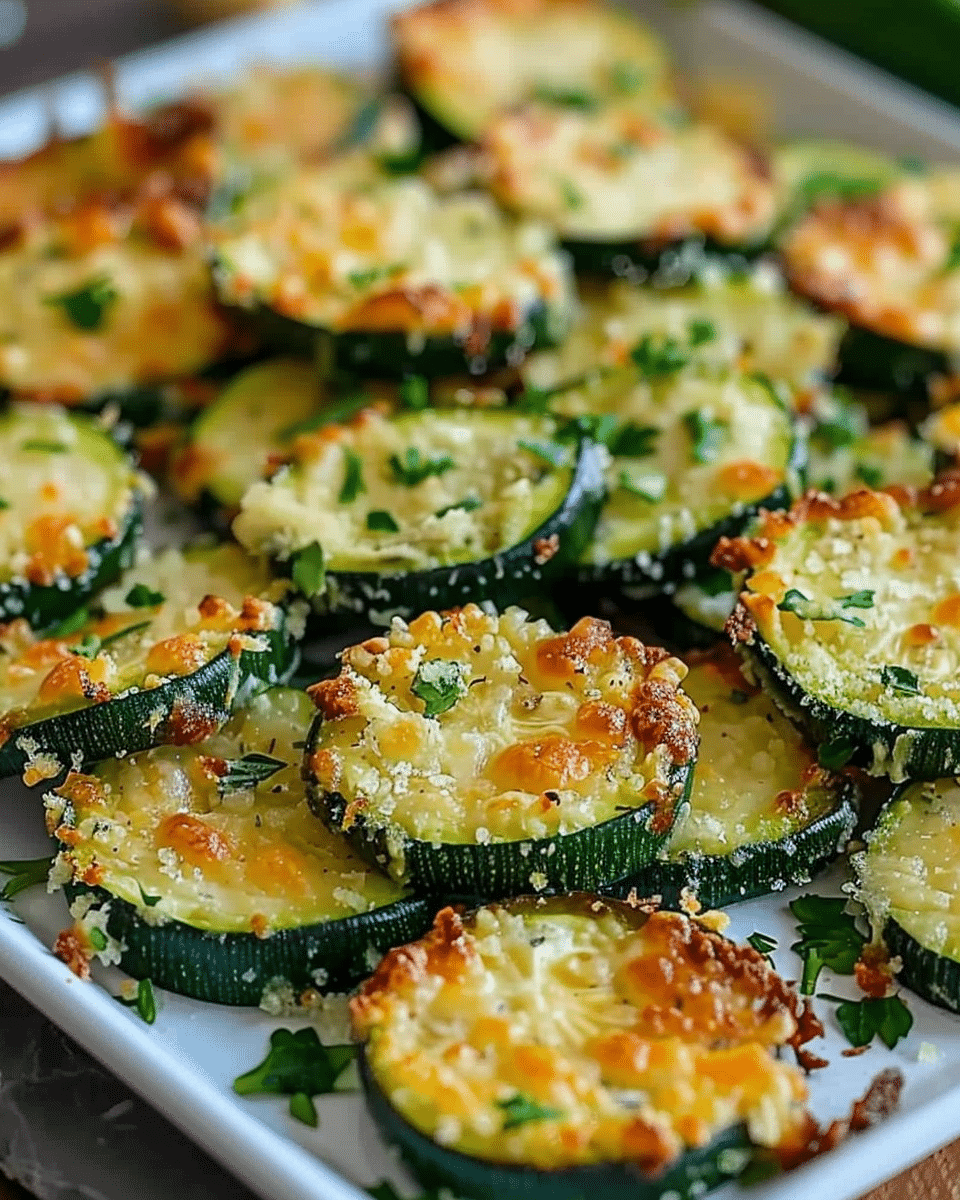 Crispy Parmesan Zucchini Rounds Recipe