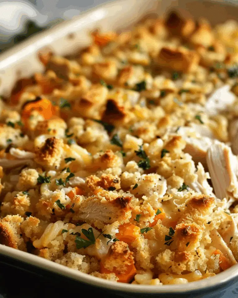 Rotisserie Chicken & Stuffing Casserole