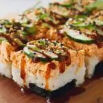 Spicy Salmon Sushi Bake