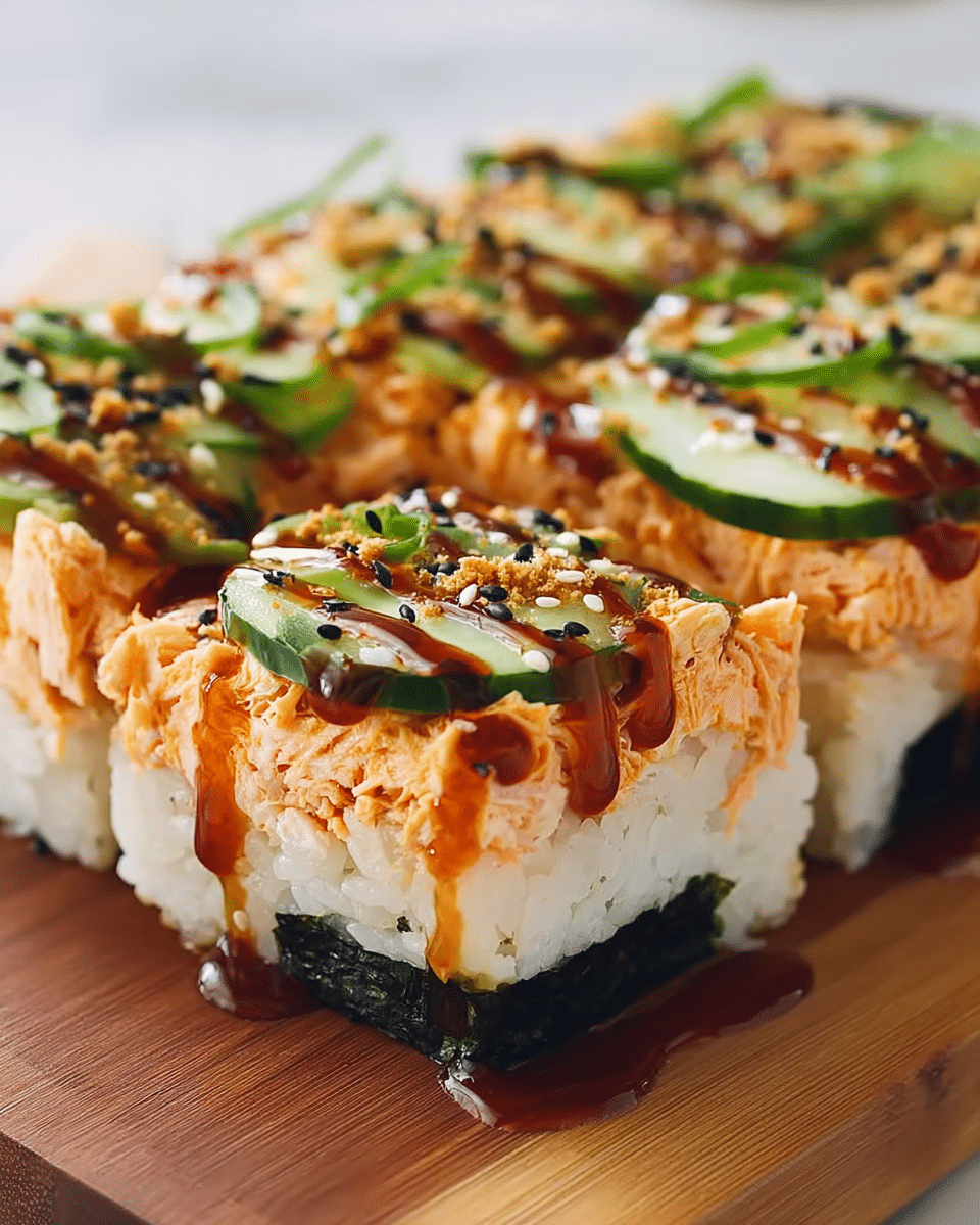 Spicy Salmon Sushi Bake