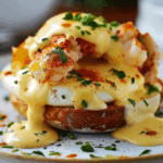 Bay Lobster Eggs Benedict with Cajun Hollandaise