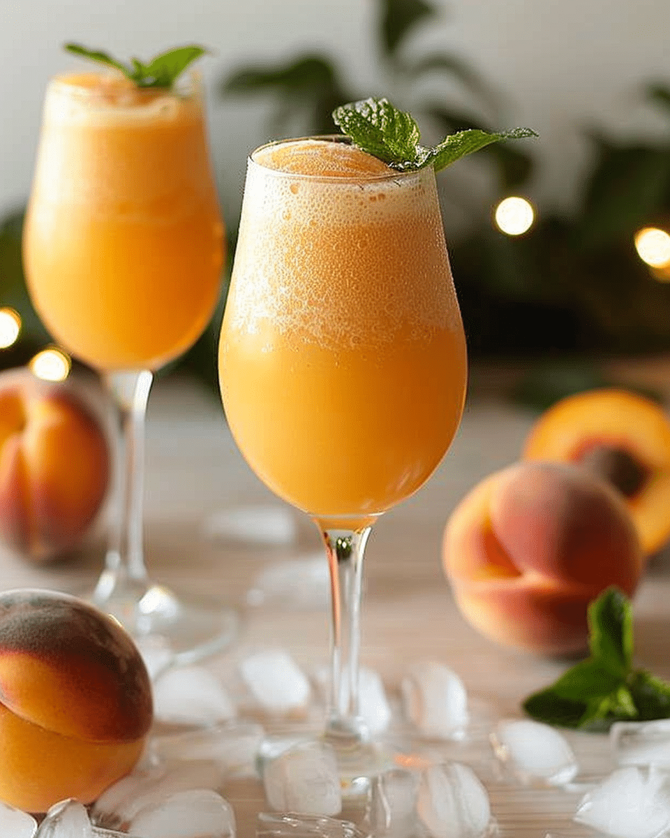 Peach Bellini Mocktail Recipe: Refreshing Non-Alcoholic Indulgence