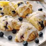 Lemon Blueberry Drop Scones