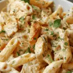 Super Creamy Garlic Parmesan Chicken Penne