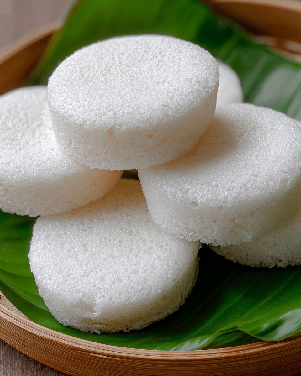 Fluffy Steamed Rice Cakes (Puto Bigas)