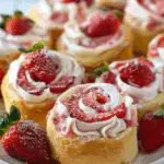 Sweet Strawberry Shortcake Cheesecake Rolls