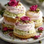 Persian Pistachio Rose Cloud Sandwiches