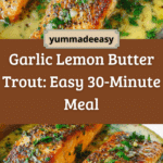 Trout with Garlic Lemon Butter Herb Sauce Recipe