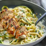 Zucchini Noodle Chicken Alfredo