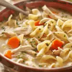 Easy Chicken Noodle Soup with Egg Noodles