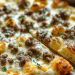Biscuits and Sausage Gravy Breakfast Pizza Recipe