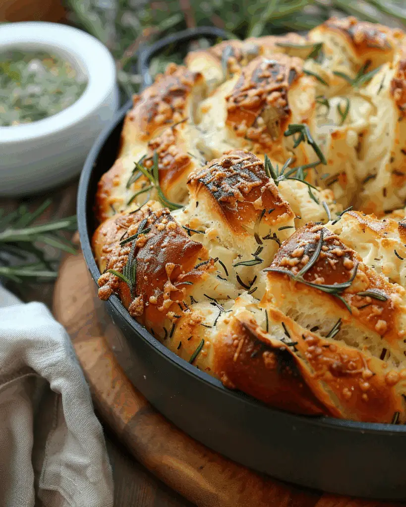 Rosemary Garlic Pull Apart Bread Recipe
