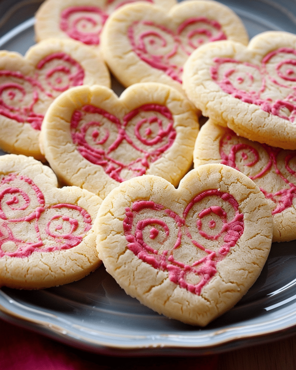 Slice and Bake Heart Cookies