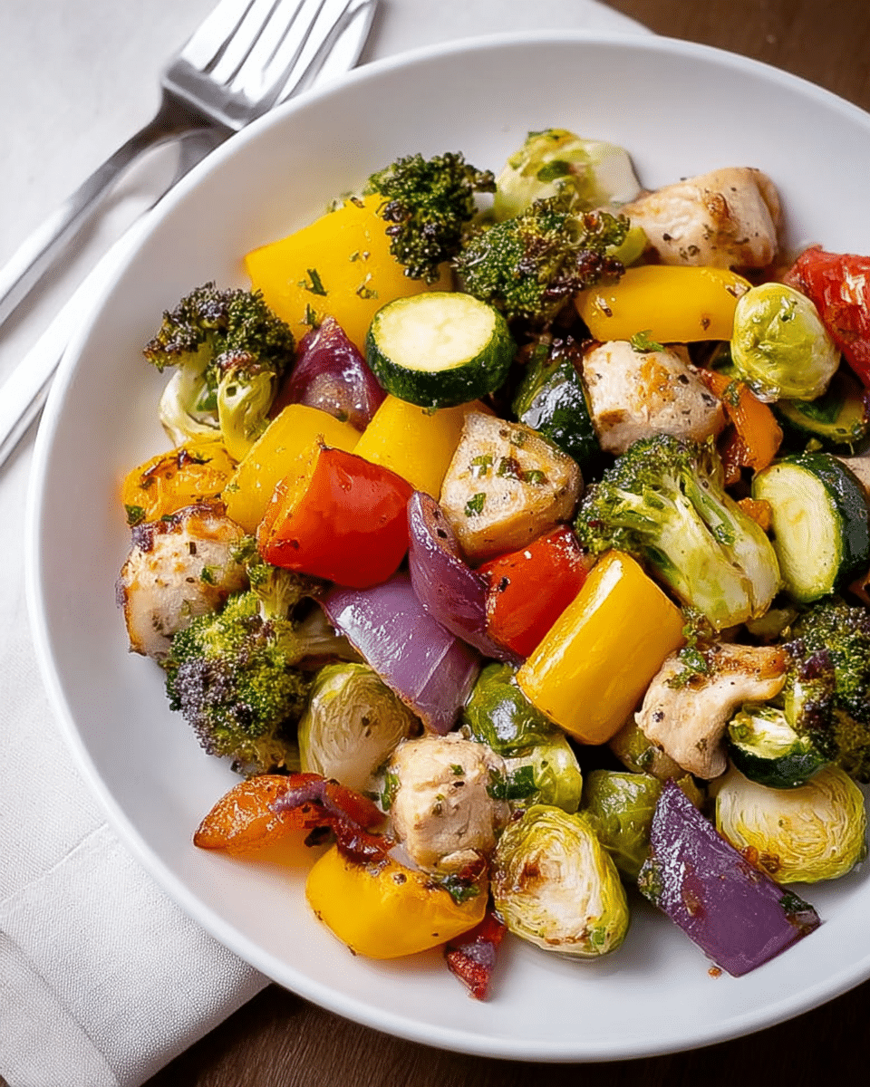 20-Minute Easy Roasted Chicken and Vegetables