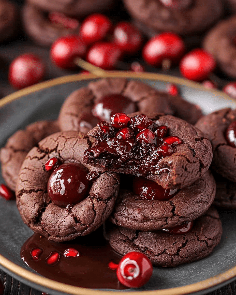 Chocolate Cherry Cookies