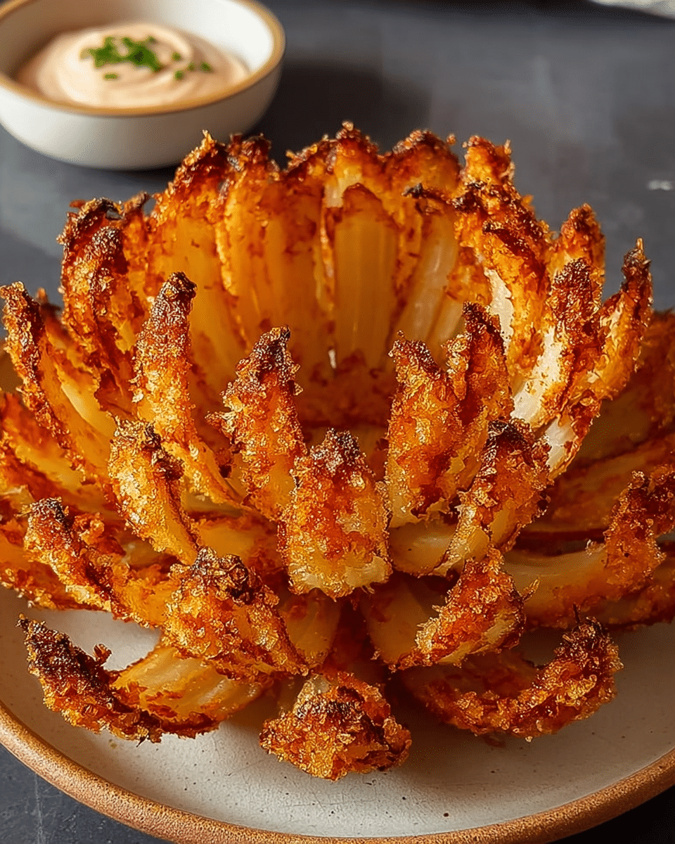 Crispy Blooming Onion Recipe Air Fryer: Easy & Delicious