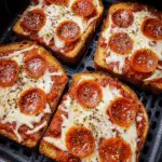 Texas Toast Air Fryer Pizza – 10-Minute Crispy Cheesy Bliss!