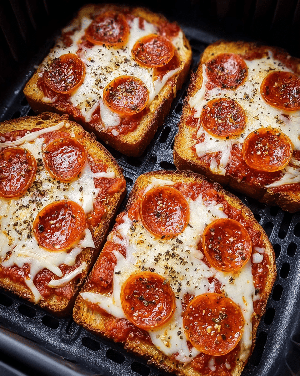 Texas Toast Air Fryer Pizza – 10-Minute Crispy Cheesy Bliss!