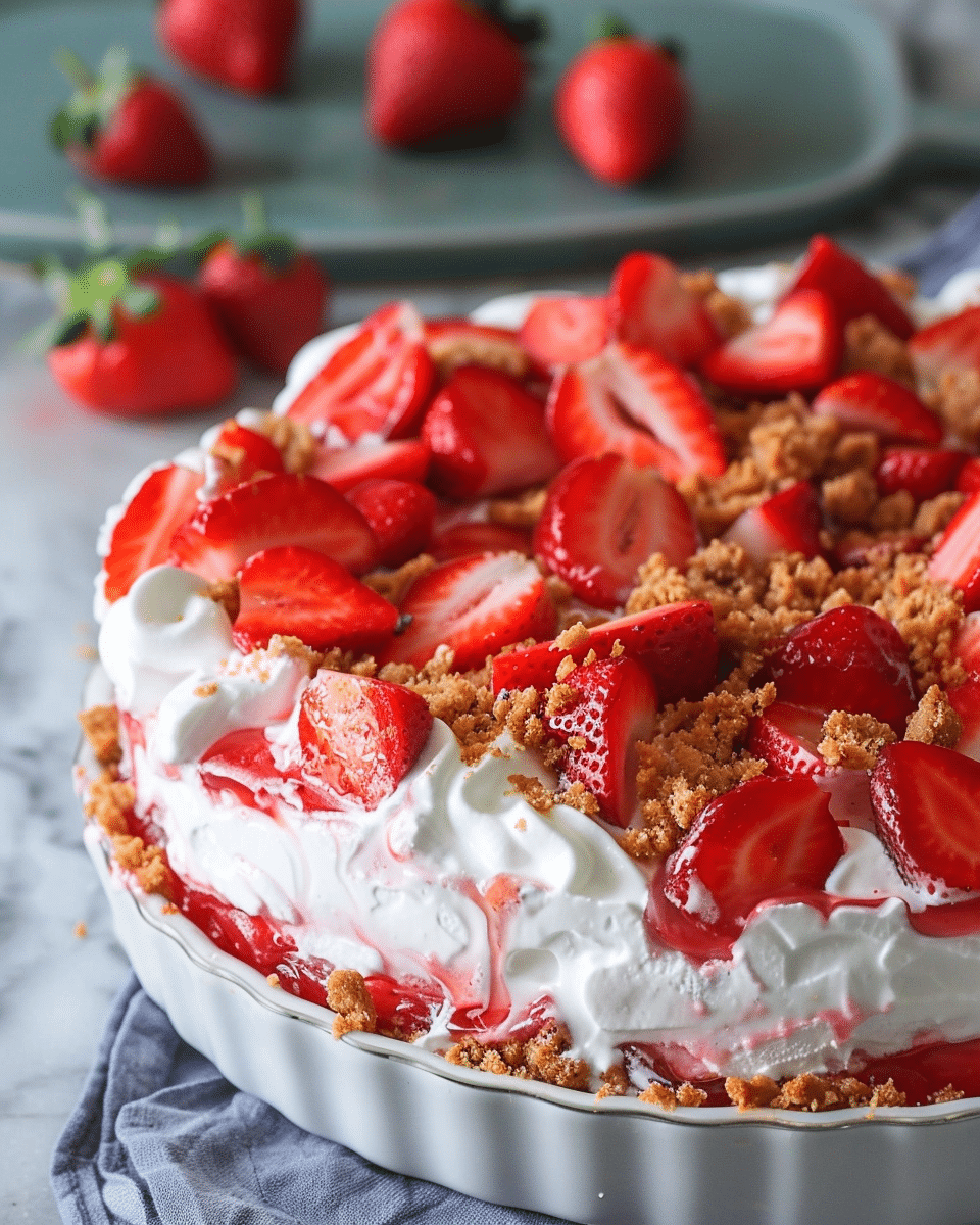 No-Bake Strawberry Cream Pie
