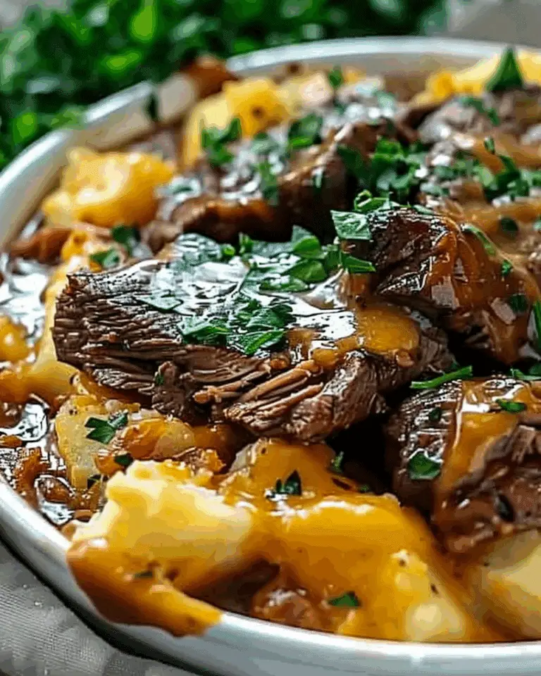 Crockpot Loaded Steak and Potato Bake