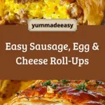 Sausage, Egg and Cheese Breakfast Roll-Ups Recipe