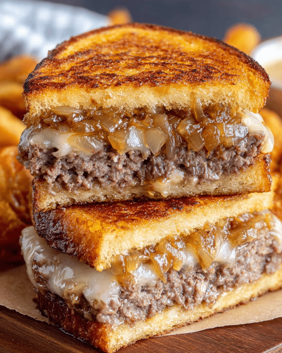 French Onion Patty Melt Recipe