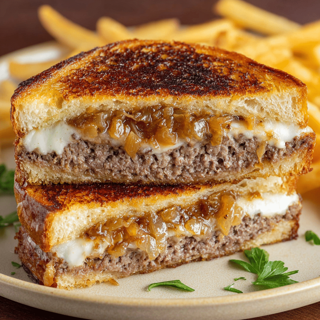 French Onion Patty Melt Recipe - Recipe Image