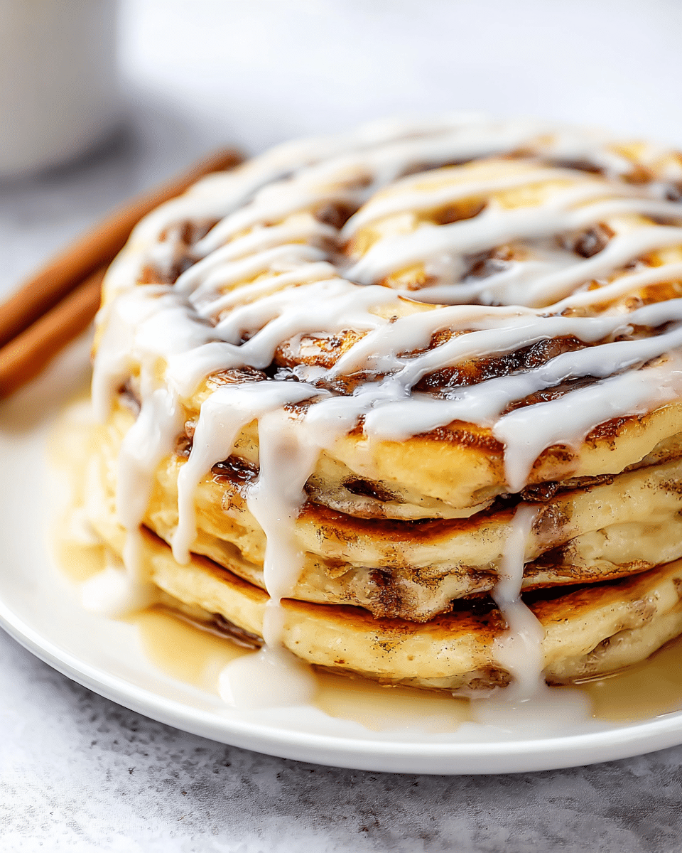 Cinnamon Roll Pancakes Recipe