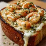 Cheesy Garlic Bread Shrimp Grilled Cheese Recipe