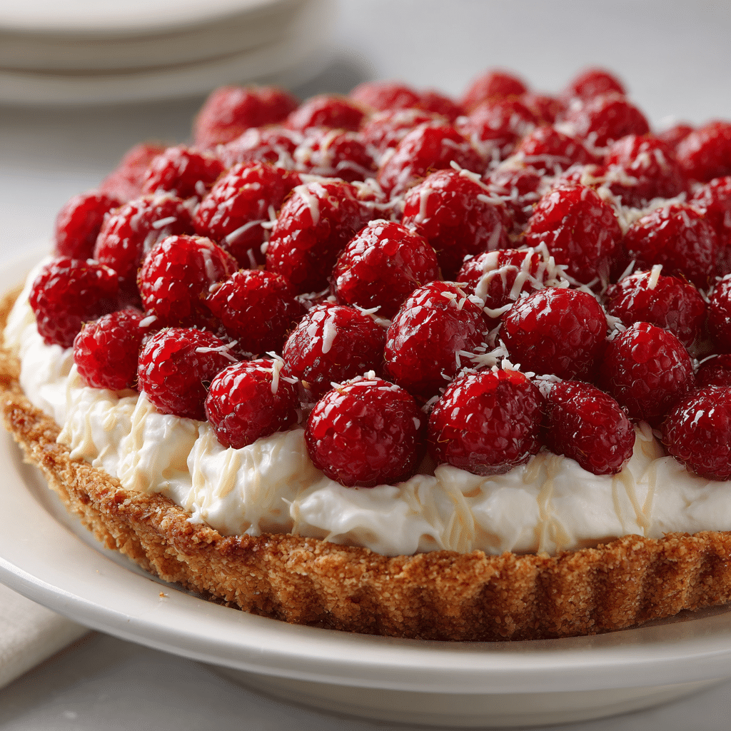 White Chocolate Raspberry Cream Pie Recipe - Recipe Image