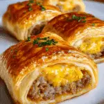 Sausage, Egg and Cheese Breakfast Roll-Ups Recipe
