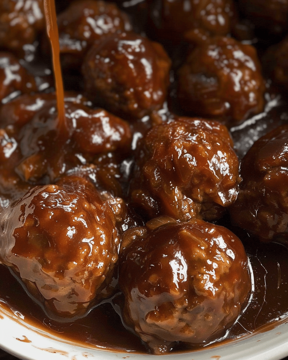 Slow Cooker Salisbury Steak Meatballs (Frozen Meatballs)