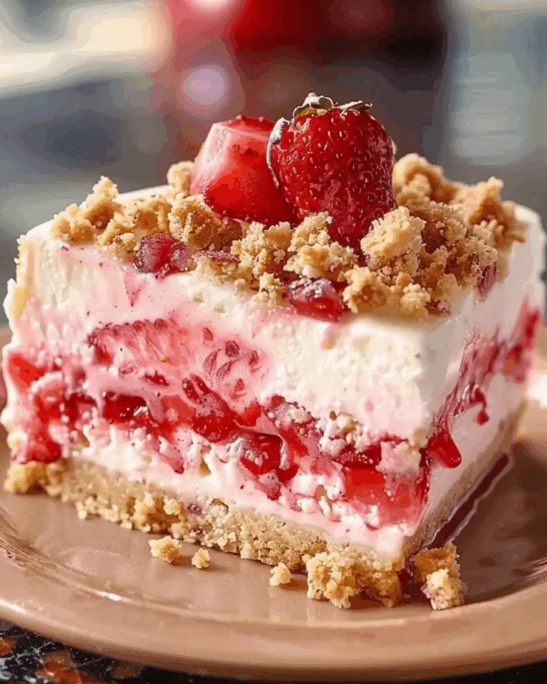 Berrylicious Strawberry Crunch Cheesecake