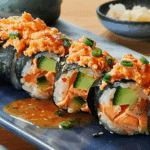Spicy Salmon Sushi Roll-Ups