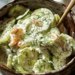 Healthy Creamy Cucumber Salad