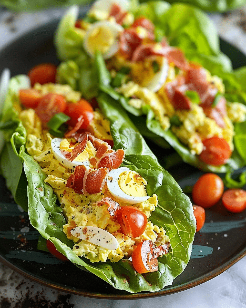 Egg Salad Lettuce Wraps