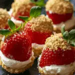 Cookie Butter Cheesecake Stuffed Strawberries