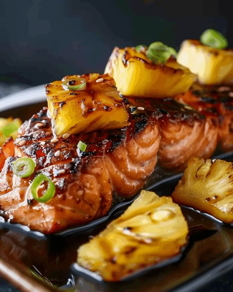 Honey Pineapple Salmon