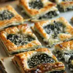 Spinach and Cheese Puff Pastry Squares