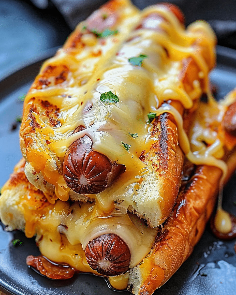 Air Fryer Grilled Cheese Hot Dogs