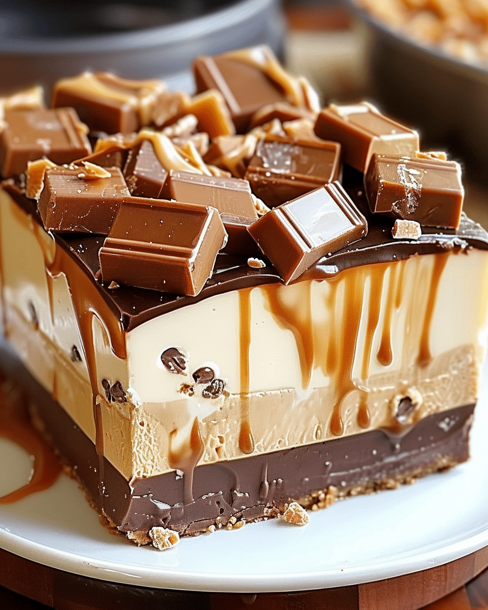 No-Bake Twix Cheesecake